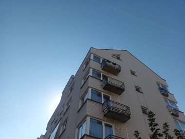 Vilnius, Litvanya 'nın banliyölerinde 80' ler ve 90 'lar mimarisi