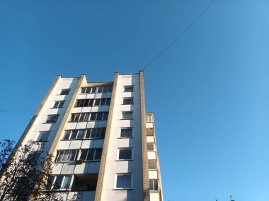 Vilnius, Litvanya 'nın banliyölerinde 80' ler ve 90 'lar mimarisi