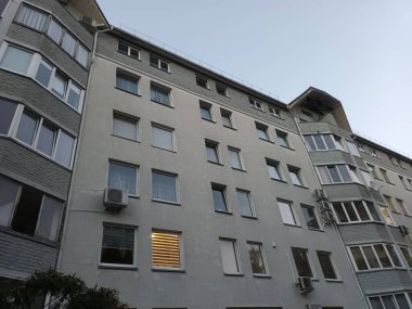 Vilnius, Litvanya 'nın banliyölerinde 80' ler ve 90 'lar mimarisi