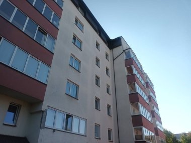 Vilnius, Litvanya 'nın banliyölerinde 80' ler ve 90 'lar mimarisi