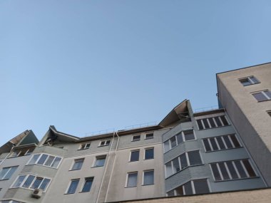 Vilnius, Litvanya 'nın banliyölerinde 80' ler ve 90 'lar mimarisi