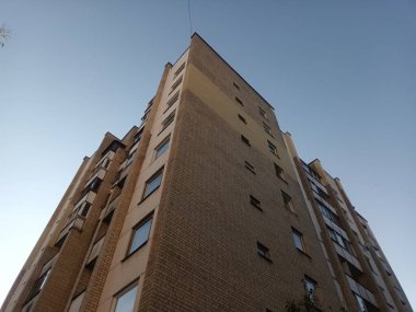 Vilnius, Litvanya 'nın banliyölerinde 80' ler ve 90 'lar mimarisi