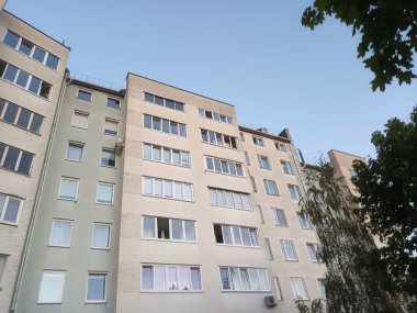Vilnius, Litvanya 'nın banliyölerinde 80' ler ve 90 'lar mimarisi