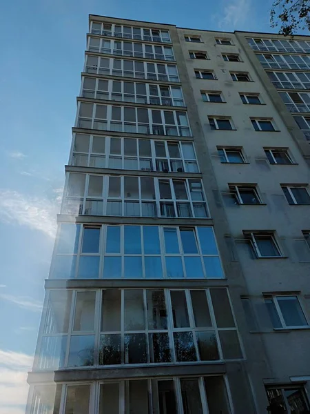 Vilnius, Litvanya 'nın banliyölerinde 80' ler ve 90 'lar mimarisi