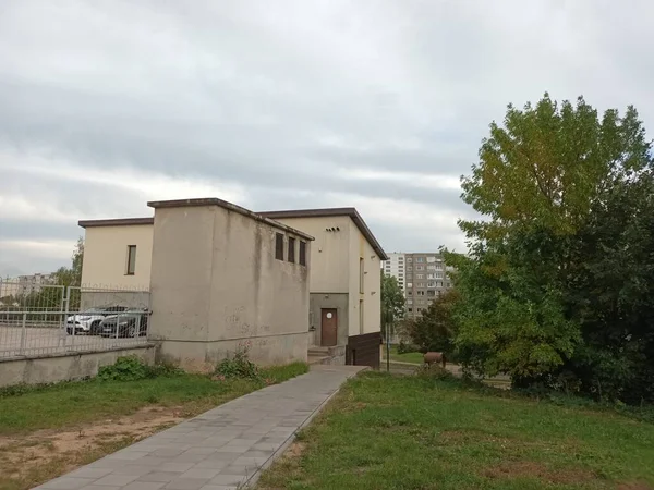 Vilnius, Litvanya 'nın banliyölerinde 80' ler ve 90 'lar mimarisi