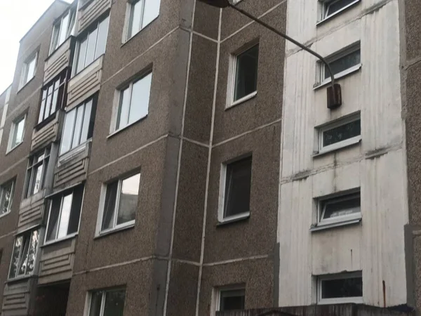 Vilnius, Litvanya 'nın banliyölerinde 80' ler ve 90 'lar mimarisi