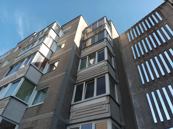 Vilnius, Litvanya 'nın banliyölerinde 80' ler ve 90 'lar mimarisi