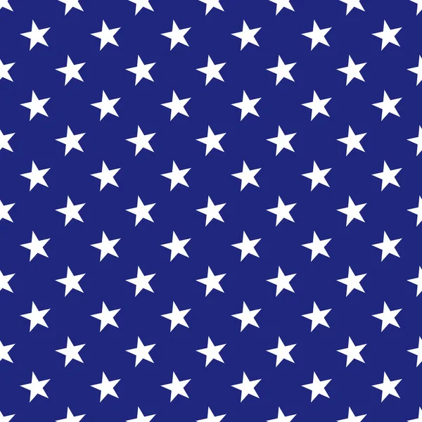 Ηπα Σημαία Εορταστική Αστέρι Απρόσκοπτη Μοτίβο Μπλε Φόντο Υπόστεγα Και — Διανυσματικό Αρχείο