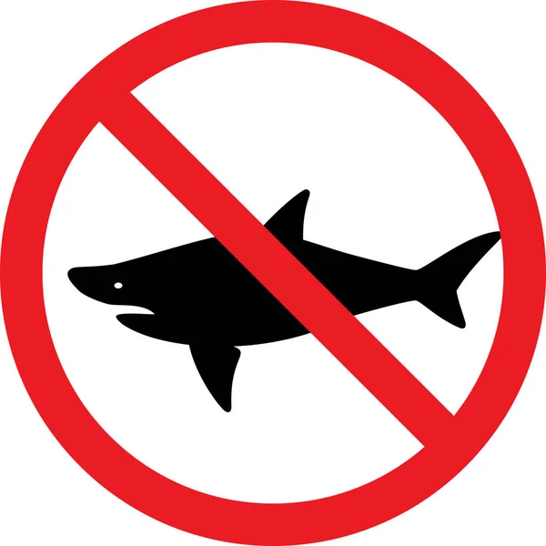 魚を運ぶことはできません署名 赤の背景 安全標識及び記号 — ストックベクタ