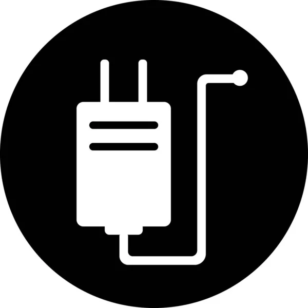 Icône Interface Système Alimentation Urgence Panneaux Symboles Sécurité Électriques — Image vectorielle