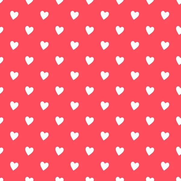 Αφηρημένη Λευκή Καρδιά Τυπωμένο Αδιάλειπτη Μοτίβο Ανοιχτό Κόκκινο Φόντο Σχέδια — Διανυσματικό Αρχείο