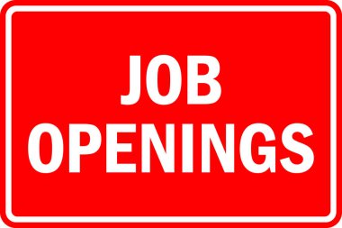 İş açılışları mesajla imzalanır. Kırmızı arka planda beyaz. İşaretler ve semboller.