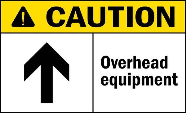 Panneau Mise Garde Équipement Aérien Panneaux Symboles Sécurité Grue — Image vectorielle