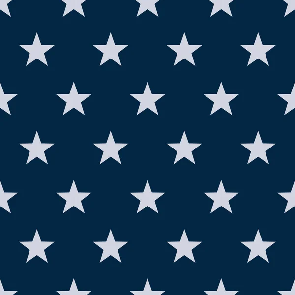 Ster Naadloze Patroon Achtergrond Amerikaanse Vlag Kleur Stofontwerpen Achtergronden — Stockvector