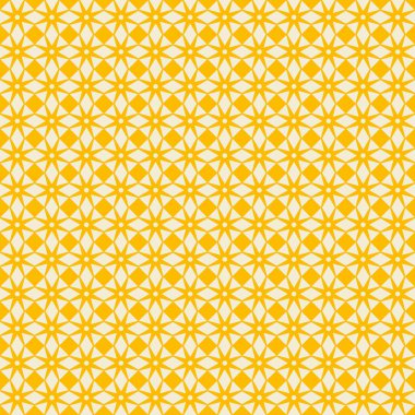 Basit geometrik artistik desen. Sarı arkaplan ile ekran beyazı - Kumaş dokusu tasarımı ve duvar kağıdı.