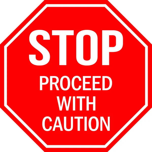 Stopp Mit Warnschild Roter Achteckiger Hintergrund Sicherheitszeichen Und Symbole — Stockvektor