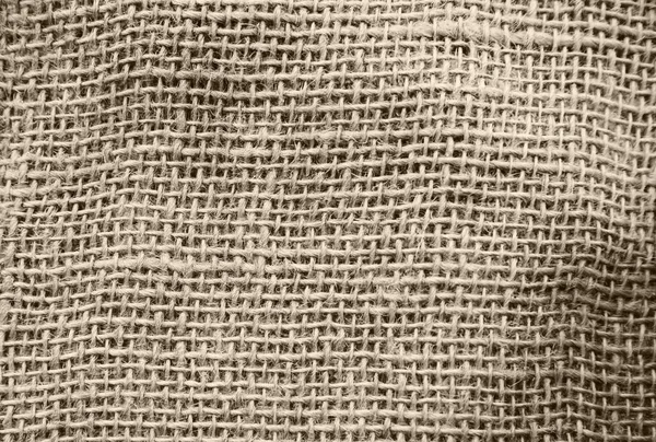 Перетин тканини, бавовняна тканина крупним планом бежевий і коричневий, з простором для тексту. текстура тканини . — стокове фото