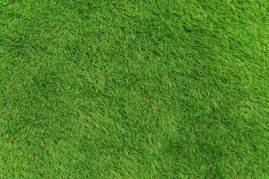 Spor stadyumlarını ve dekorasyonları kaplayan yeşil yapay otların dokusu. Arkaplan ve doku.