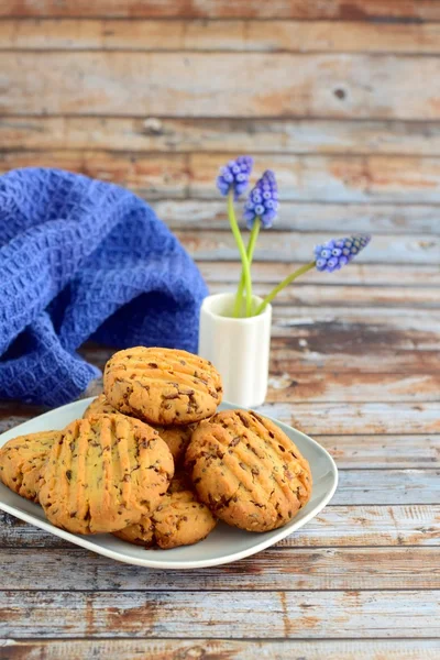 Galletas de almendras caseras como postre — Foto de Stock