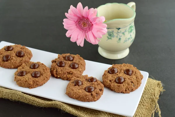 Hembakade chokladkakor — Stockfoto