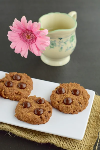 Homemade chocolate chip cookies — Stock Photo, Image