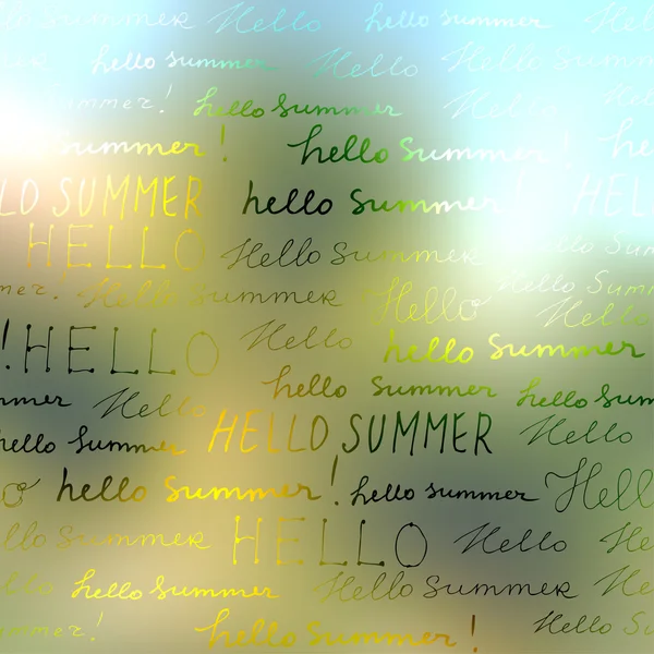 Hallo Sommer Hintergrund — Stockvektor