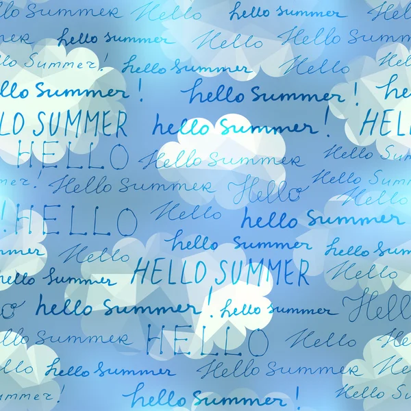 Hello nyári háttér — Stock Vector