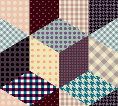Abstract geometric cubes pattern clipart