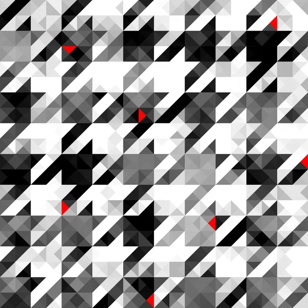 Hahnenfuß-Muster auf abstrakt geometrischem Hintergrund. — Stockvektor