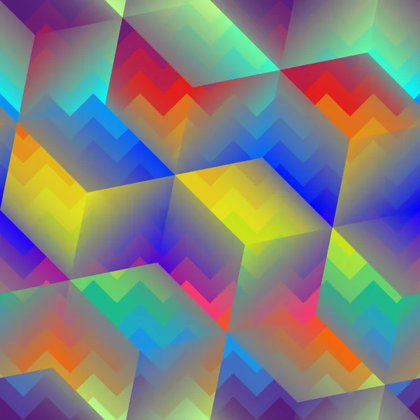 抽象的な幾何学的なキューブのパターン — ストックベクタ