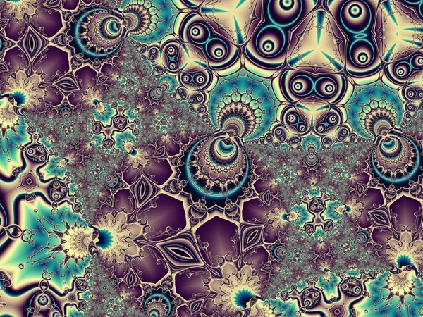 Obras de arte fractales para el diseño creativo — Foto de Stock