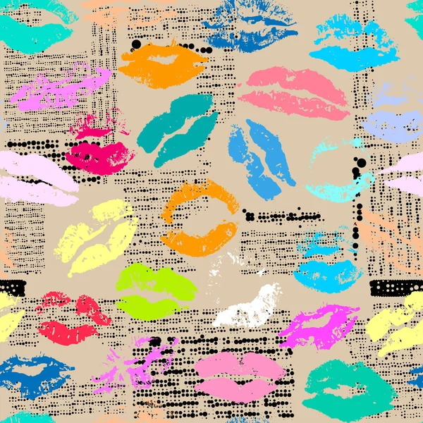 Journal avec les rouges à lèvres — Image vectorielle