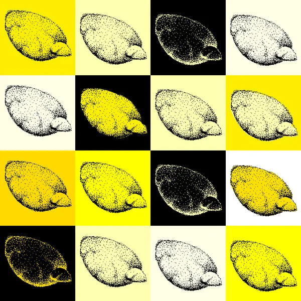 Fondo geométrico de limones — Archivo Imágenes Vectoriales