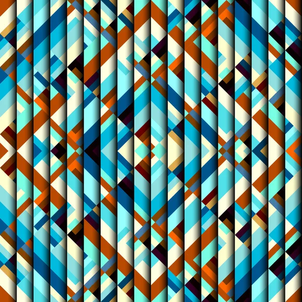 Blauwe Azteken patroon — Stockvector