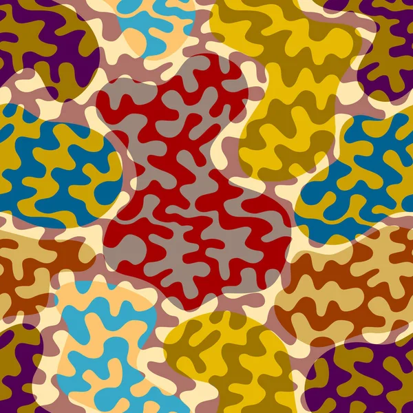 Geometrische abstrakte Muster im Patchwork-Stil. — Stockvektor