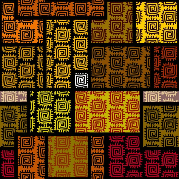 Modèle tribal ethnique vectoriel. Image d'art sans couture. — Image vectorielle