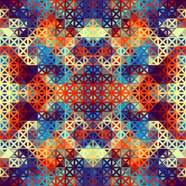 Düşük polimerli Geometrik desen.