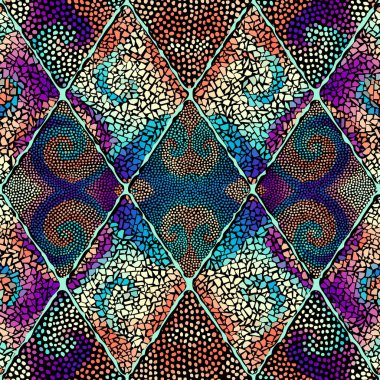 Vektörsüz mozaik sanat modeli. Sanat arkaplanı.