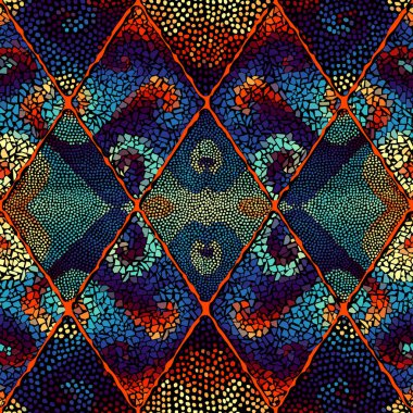 Vektörsüz mozaik sanat modeli. Sanat arkaplanı.