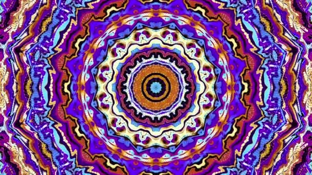 Versierde mandala lus achtergrond — Stockvideo