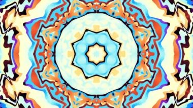 Şekil değiştiren mandala. Sonsuz döngü arkaplanı