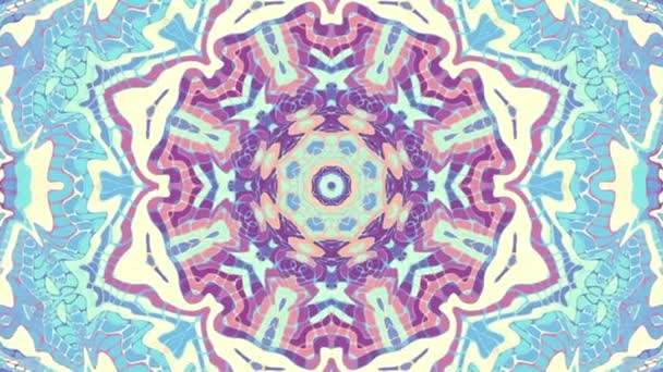 Mandala transformadora adornada. Fondo de bucle infinito — Vídeo de stock