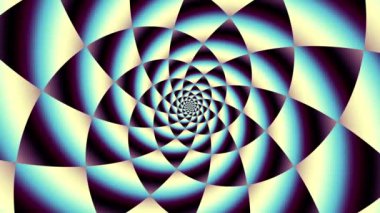 Sonsuz spiral. Kusursuz döngü görüntüsü.