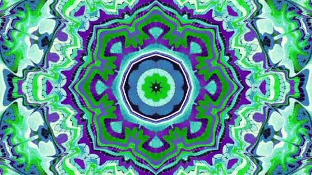 Mandala transformadora ornamentada. Fundo de loop infinito — Vídeo de Stock