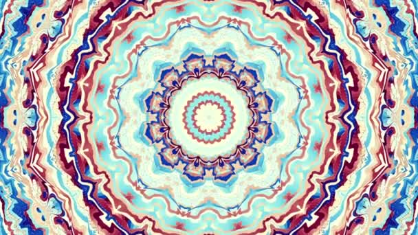 Mandala transformadora ornamentada. Fundo de loop infinito — Vídeo de Stock