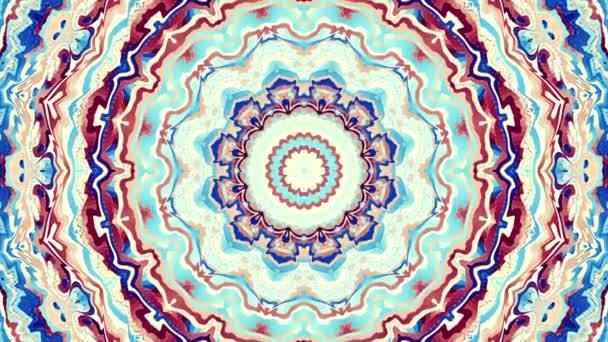 Mandala transformadora adornada. Fondo de bucle infinito — Vídeos de Stock