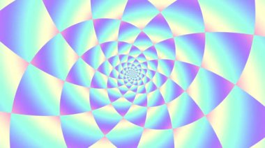 Sonsuz spiral. Kusursuz döngü görüntüsü.