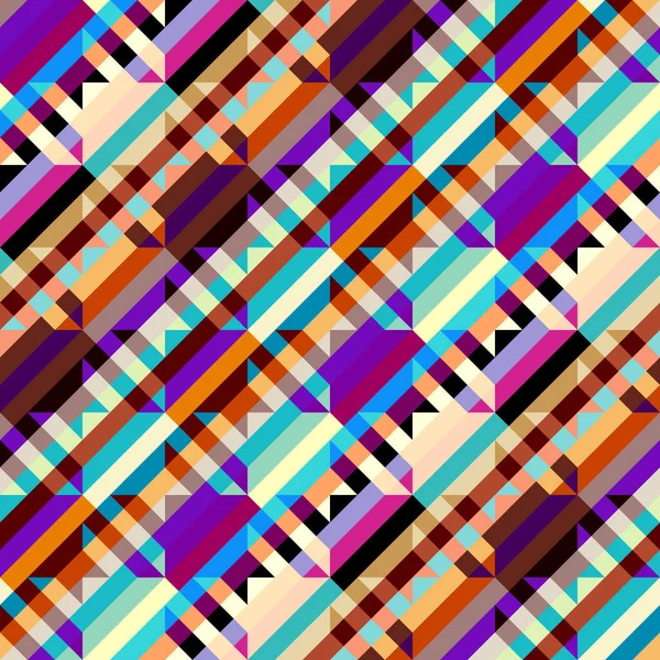 Classic Hounds-tooth pattern in a patchwork collage style. — Stock Vector