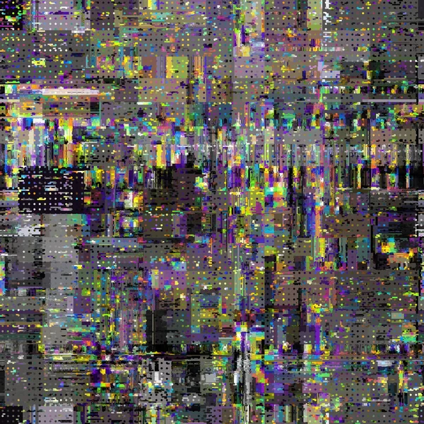 Διάνυσμα εικόνας με απομίμηση της grunge datamoshing υφή. — Διανυσματικό Αρχείο