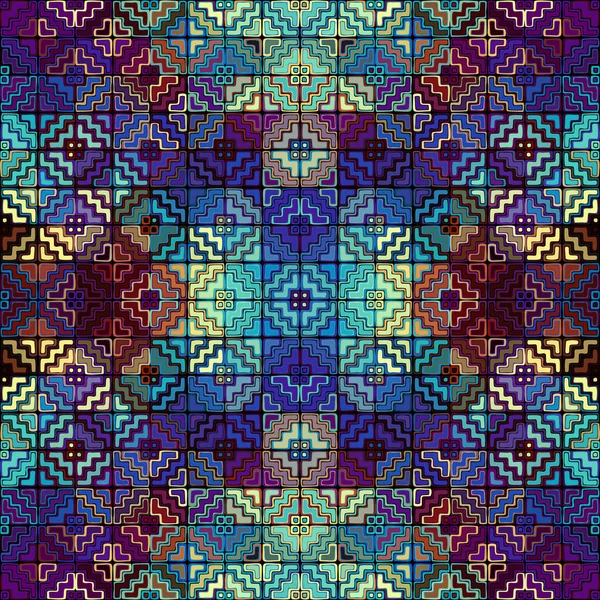 Patrón tribal étnico vectorial. Imagen de arte sin costura. — Archivo Imágenes Vectoriales